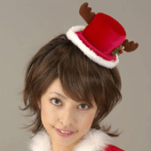 紅耶誕禮帽髮圈[T4]